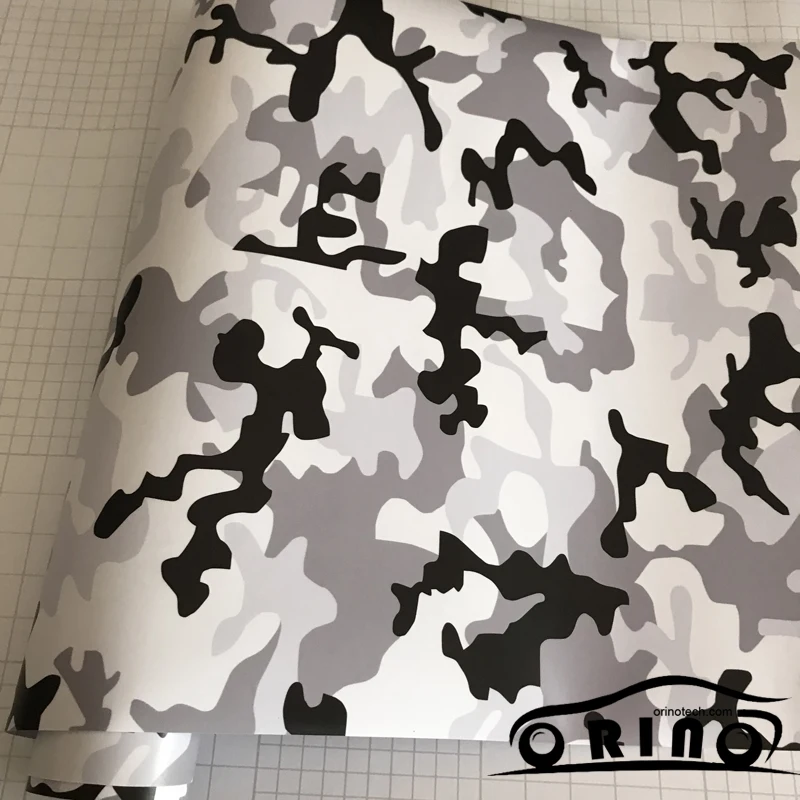 Black Grey White Vinyl Film Wrap-4