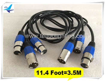 

30pcs DMX Signal Line Wire DJ Disco Equipments 3.5 meter 3-Pin DMX Light Cable 11.4Ft