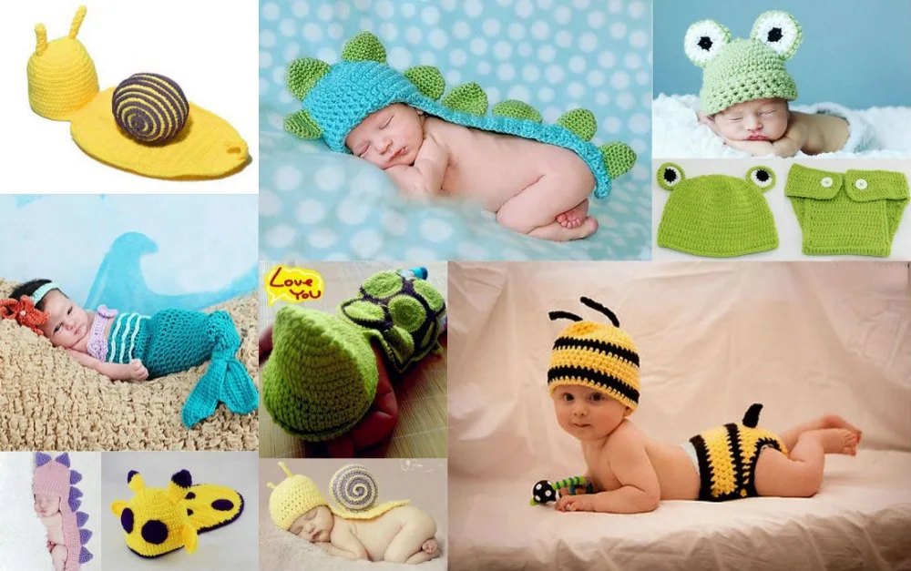 

Baby Handmade prince newborn infant baby Animal Beanie cap photography props knitted hat OUTFITS SETS Cashmere 0-6Month