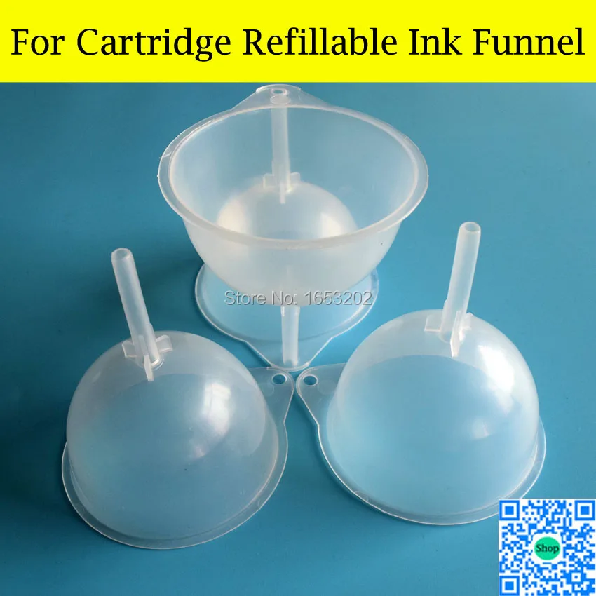 

1 Lot Funnel Tundish PP Plastic Funnel Ink Refill Funnel And Liquid Refill Funnel