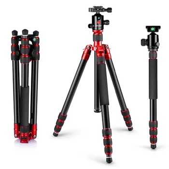 

Neewer Alluminum Alloy 67"/170cm Tripod Monopod with 360 Degree Ball Head 1/4"Quick Release Plate For Canon/Nikon/Pentax/Olympus