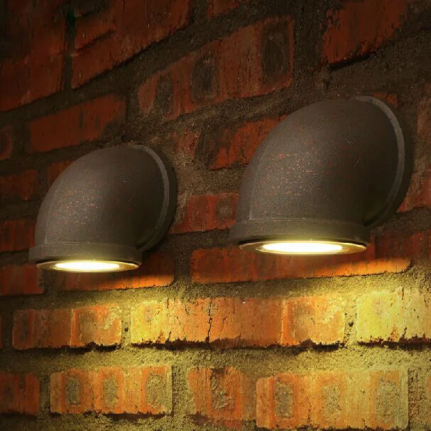 

American Country Industrial Wall Lamps Nordic Vintage Waterpipe Wall Lights Fixture Cafes Pub Bar Dining Room Restaurant Lamps