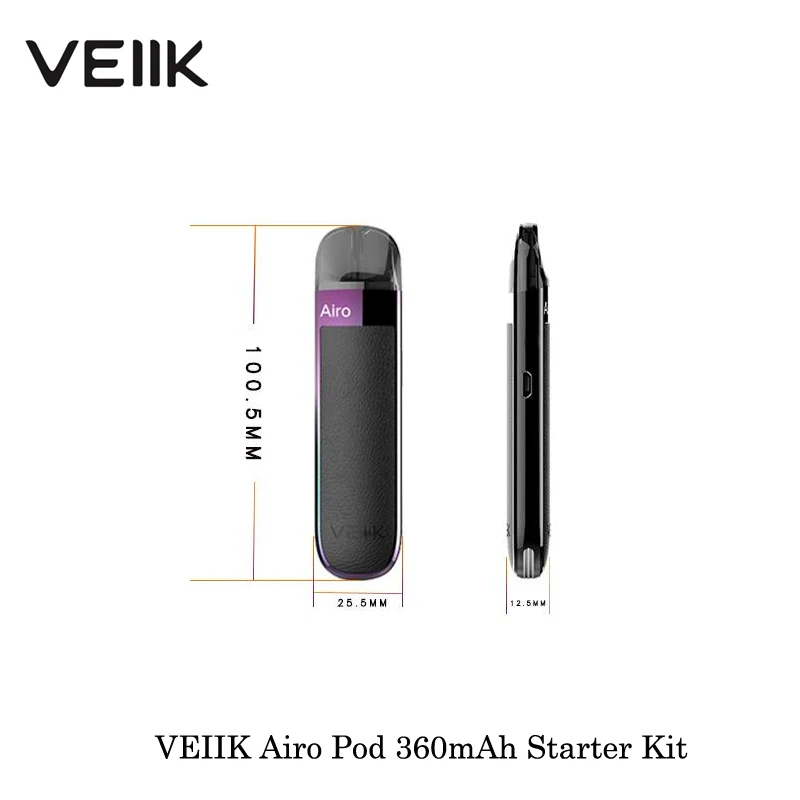 Электронная сигарета VEIIK Airo Pod 360 мАч/500 мАч стартовый комплект Портативный 2 мл
