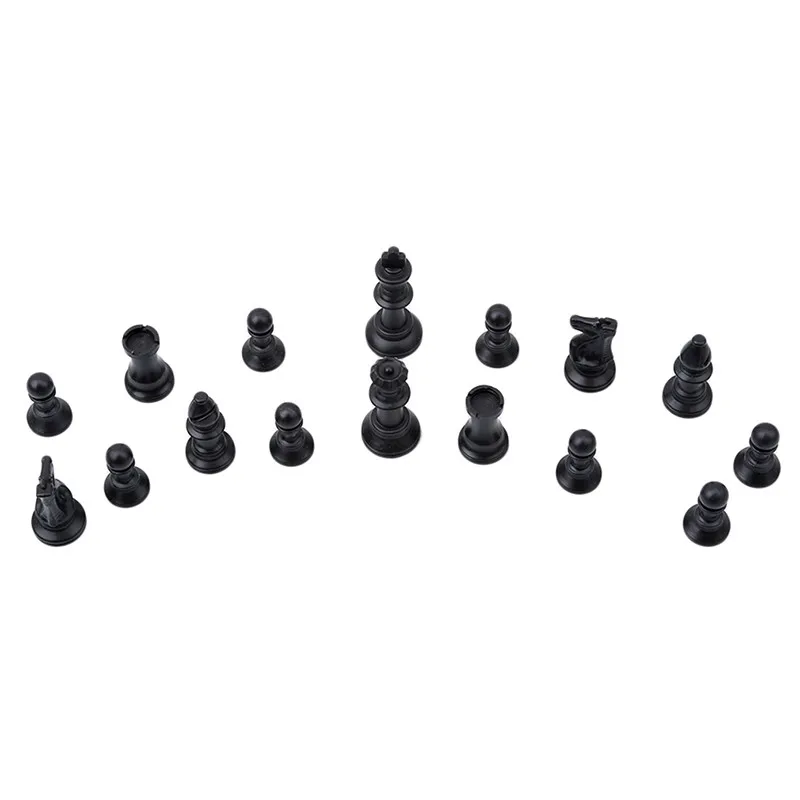 32 шт. средневековые шахматные фигуры Пластиковые полные шахматы международные слова шахматы развлечения черный и белый 64/77 мм