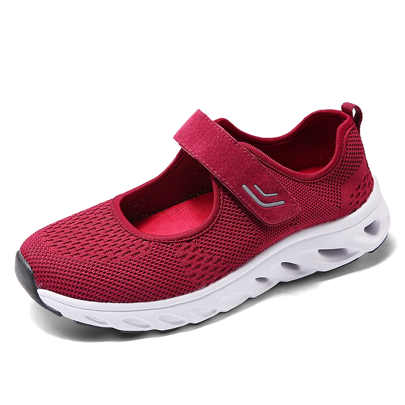 

Summer Breathable Women Sneakers Healthy Walking Shoes Outdoor Mesh Antislip Sport Tennis Shoes Mother Gift Comfort Light Flats