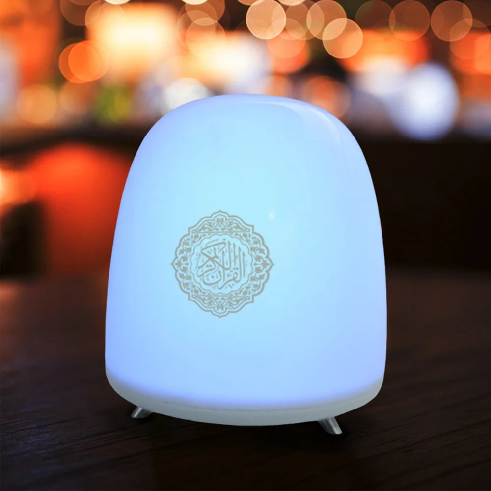 Quran Touch Lamp Wireless Bluetooth Speaker Remote Control Colorful LED Night Light Muslim Koran Reciter TF MP3 Music Player