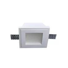 Ручной работы для рисования светодиодный вниз светильник, Trimless светильник для гипсокартона, встроенный штукатурка вниз, Квадратный светодиодный свет с 5 W светодиодный лампы