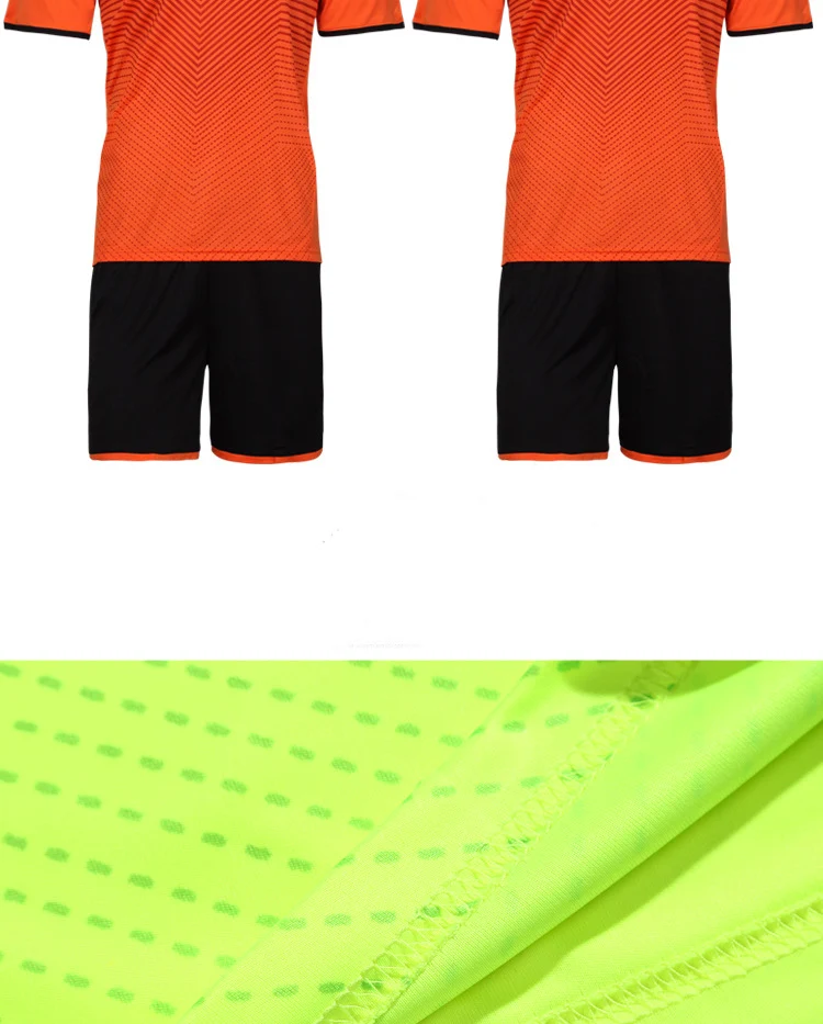 New Mens Stripe Design Short Sleeve Comfortable Football Jerseys Training Soccer Sets Custom Breathable Sports Uniform Jersey 5