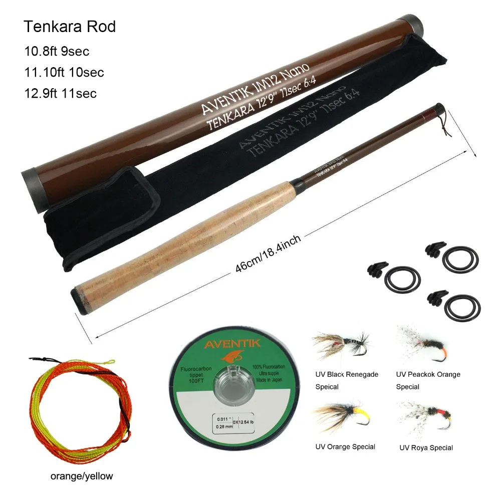 US $66.99 Aventik Free Shipping 108 1110 And 129 Super Light Tenkara Fishing Rod Combo Fly Fishing Rod With Tenkara Flies Line