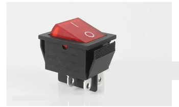 

On-Off Rocker Switch With Red Button Flat Cover 4 Pins Authority Certification UL VDE TUV KEMA ENEC