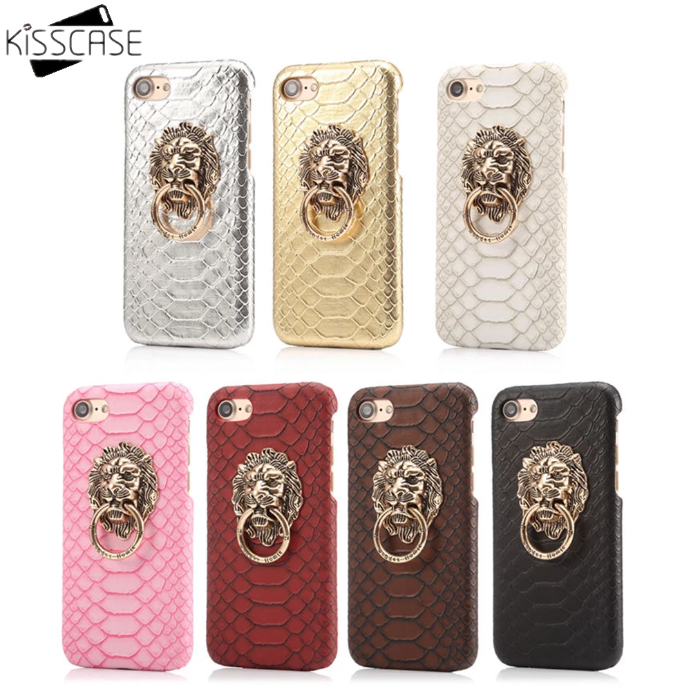 Чехол KISSCASE с кольцами для iphone 6 s 7 Plus чехол кольцом головой льва в китайском стиле