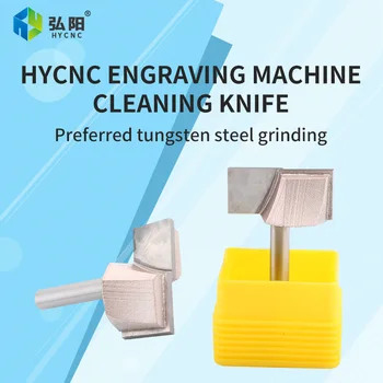 

HYCNC Clearing knife Engraving machine milling cutter Flat bottom slotting cutting knife Woodworking milling cutter
