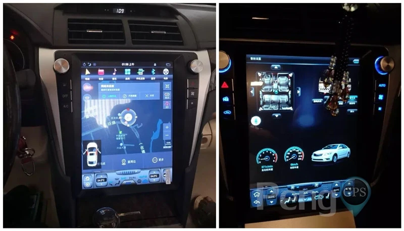 Tesla вертикальный экран автомобиля радио gps-навигация, dvd-плеер для Toyota Camry Aurion два Din 1080P Мультимедийный блок