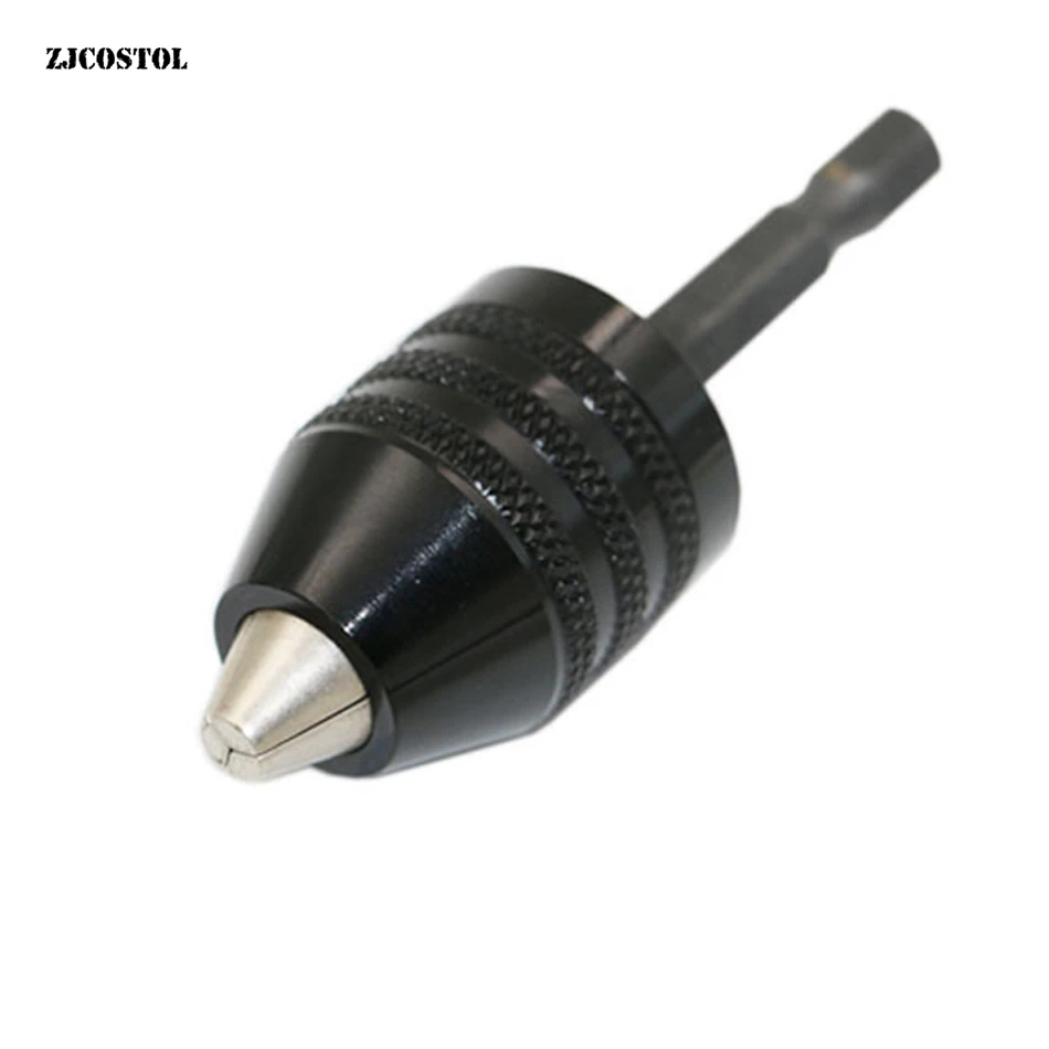 

ZJCOSTOL Hand Drill Hex Shank Quick Change Adapter Converter Tool Accessories 0.3-8mm Drill Chuck Universal Drill Bit Converter