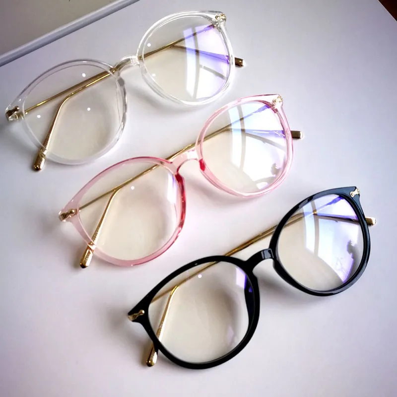 Gafas Unisex 3 colores moda mujer Vintage gafas redondas mujer nueva llegada aleación marco gafas lisas Gafas Unisex 3 colores moda mujer Vintage gafas redondas mujer nueva llegada aleación marco gafas lisas