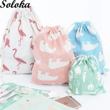 1Pc 5 Type Cotton Non woven Fabric Storage Package font b Drawstring b font font b