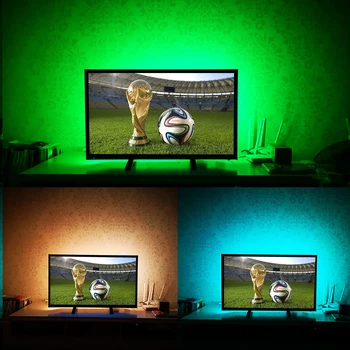 

USB Cable Power Supply 5V USB LED Strip SMD2835 Christmas light TV LED Backlight NOT Waterproof String lamp RGB/Warm White/White