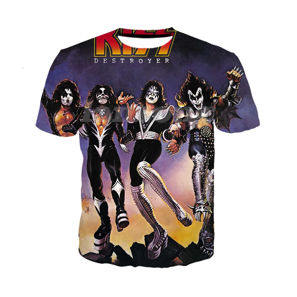

kiss band 3d print t shirts/sweatshirts/hoodies/pants punk men harajuku pullover funny cool tee streetwear hiphop summer tops