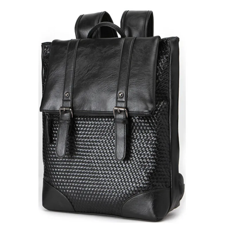 

Men woven backpack children cartoon school bags PU travel schoolbag boys girls backpacks book bag man laptop tote youth handbag