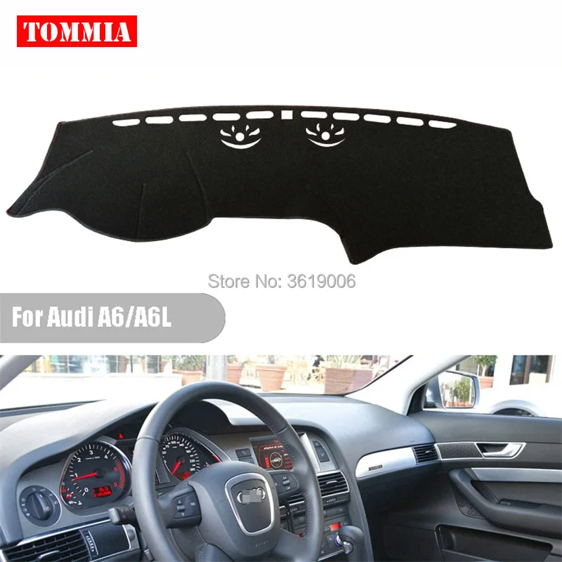 

TOMMIA Interior Dashboard Cover Light Avoid Pad Photophobism Mat Sticker For Audi A6 A6L 2009-2011