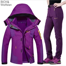 UNCO& BOROR/мужские/женские куртки высокого класса для пар, походная куртка, пальто, альпинистские куртки три в одном+ брюки, костюм M-6XL