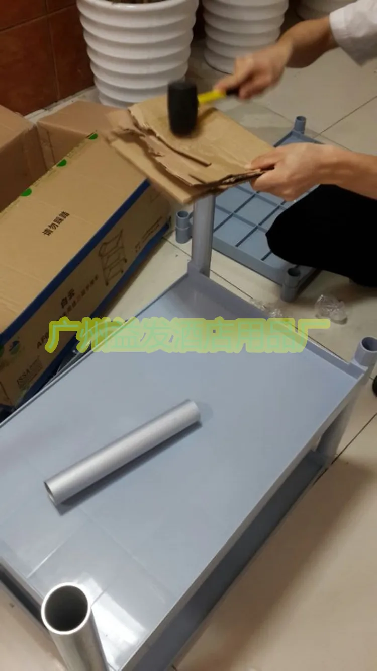 77*45*86.5cm Multi-purpose Aluminum alloy Three layers plate collection trolley Restaurant service trolley dining trolley