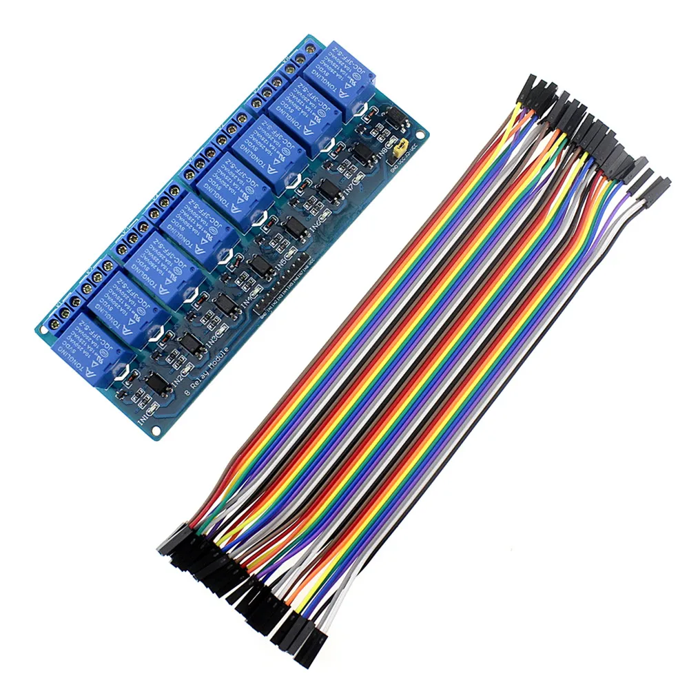 

Smart Electronics 8 Channel Relay Module + Female-Female Dupont Cable for arduino Raspberry Pi DSP AVR PIC ARM