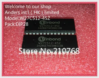 

10pcs/lot W27C512-45Z W27C512-45 W27C512 DIP28