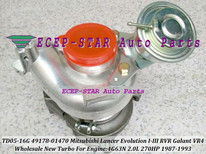 TD05-16G 49178-01470 Turbo Turbocharger For Mitsubishi Lancer Evolution I-III RVR Galant VR4 1987-93 4G63N 2.0L 270HP (2)