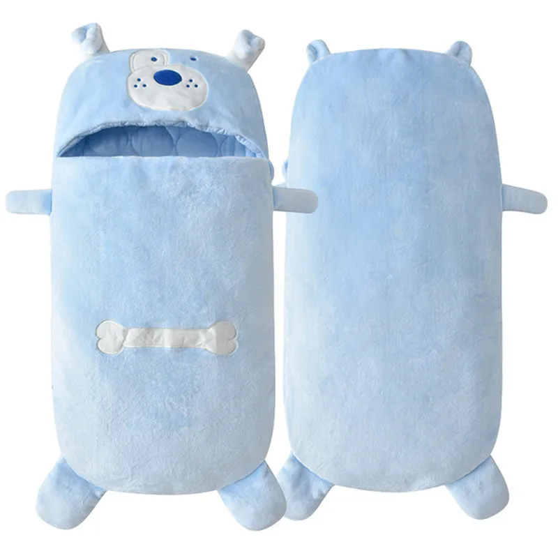 Baby Sleeping Bag Newborns Flannel Cartoon Fox Sleep Bag Kids Winter Sleepsacks Bag Swaddle Baby Envelopes for 0-3 Years