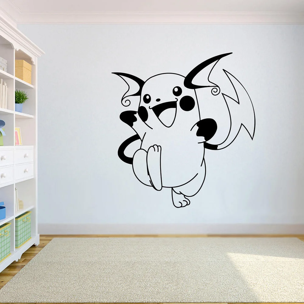 Wall Stickers Vinly Art Decal Words Quotes Pokemon Pikachu Anime