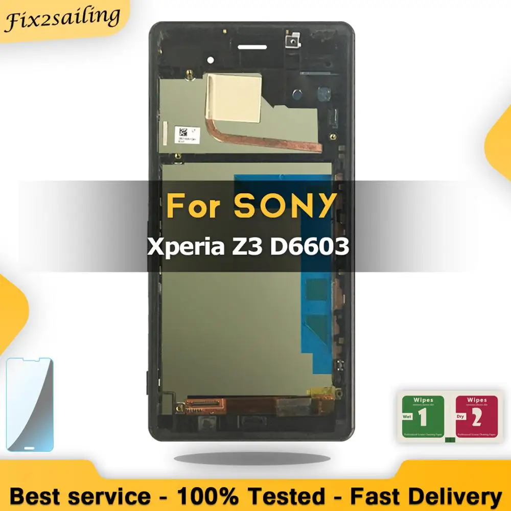 ЖК-дисплей для Sony Xperia Z3 сенсорный экран D6603 D6633 D6643 D6653 в сборе сменный дигитайзер с