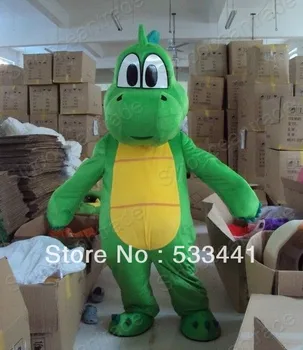 

Yoshi Dinosaur Super Mario Plush Mascot Costume Adult Size Fancy Dress Suit Free Shipping