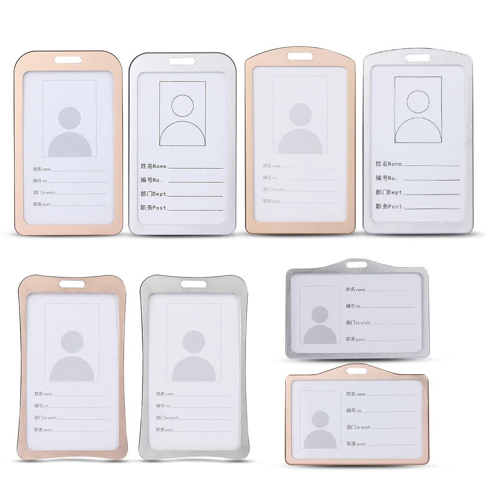 Chic Aluminum Alloy Work ID Card Holders 1PCS Design Concept