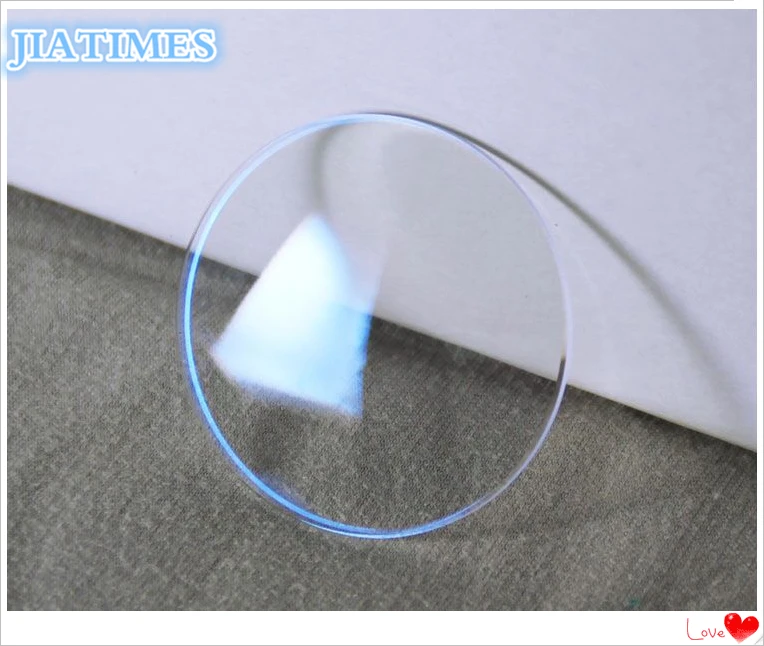 1 шт 1,5 мм толстый вогнутый синий светильник Размер стекла от 35,5 мм до 38,5 мм для замены часов