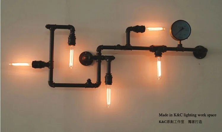 black wall lamp