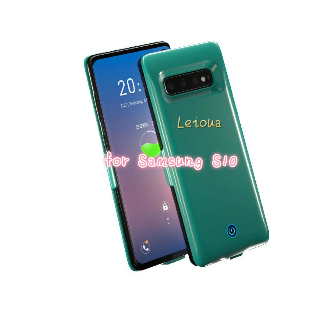 Leioua новые для S10/s10e/s10+ удлинить Мощность пакет обратно банк Батарея Зарядное устройство чехол для samsung Galaxy S10/s10 плюс S10e - Цвет: For S10