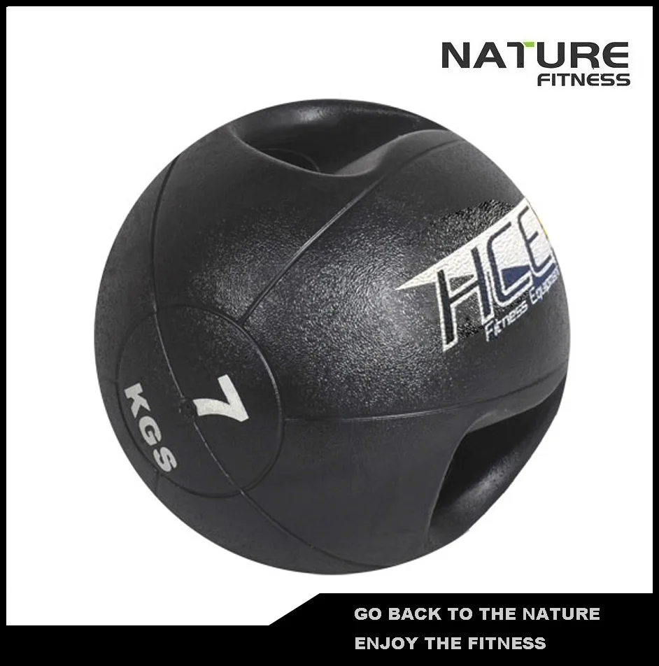 7kgs Double Grip Handles Medicine Ball /Core Ball For Strength Training