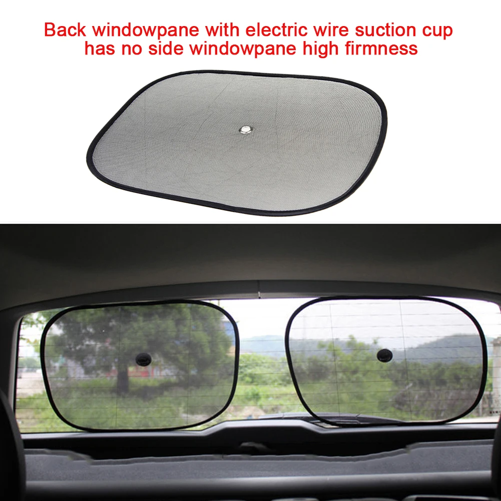 

1Pair Universal Sun Shade Side Window Baby UV Protection Mesh Blinds Summer Pet Heat Insulation Foldable Car Curtain Stopper
