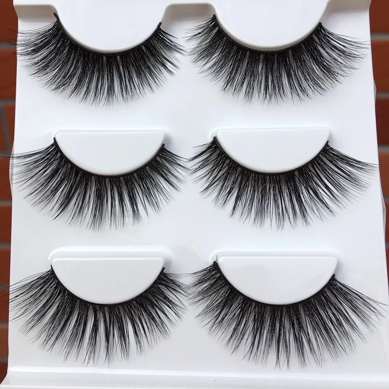 010 Winged Cross False Eyelashes 3D Three-dimensional Natural Long Cotton Thread Fake Dating Smoked Makeup Eye Lashes | Красота и