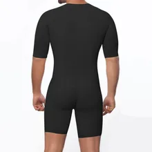 ZYSK для мужчин, боди для похудения, Корректирующее белье для всего тела, для похудения, открытая промежность, Abdo, для мужчин, для тренировки талии, нижнее белье размера плюс S-6XL