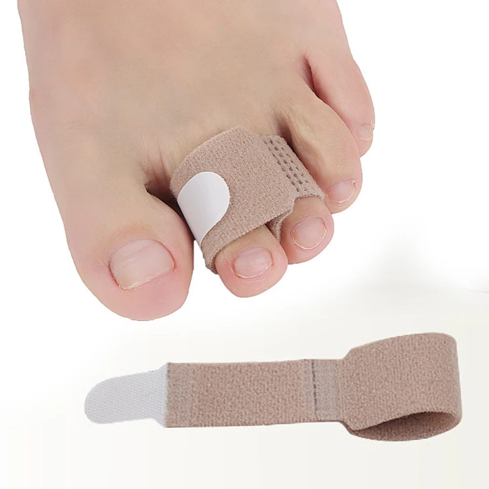 

10pcs Straightener Splint Toe Separator Brace Bandage Overlapping Unisex Wrap Corrector Finger