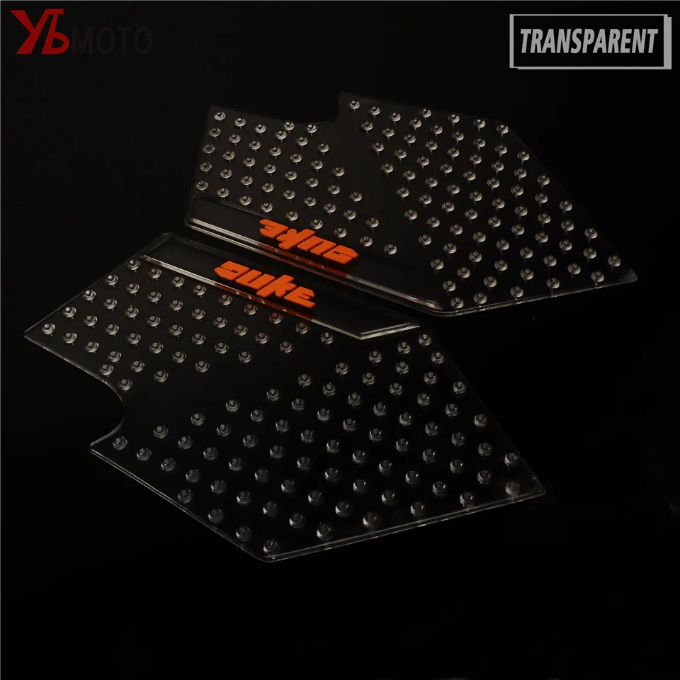 

Transparent General Quality Tank Traction Pad Side Gas Knee Grip Sticker Protector decals FOR KTM DUKE 125/200/250/390/790/1290