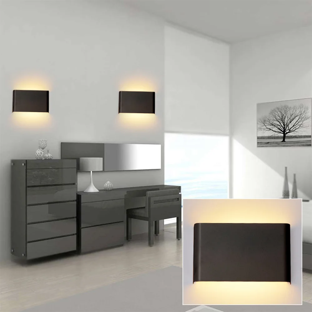 Indoor/Outdoor Waterproof Wall Lamp 5W/14W LED Wall Light Modern Home Decor Up Down Dual-Head Aluminum Wall Lamp BD-60