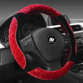 

DONYUMMYJO Winter 38cm Plush Steering Wheel Cover Winter Warm Skid Shock Universal Steering Wheel Cover Protector Cover