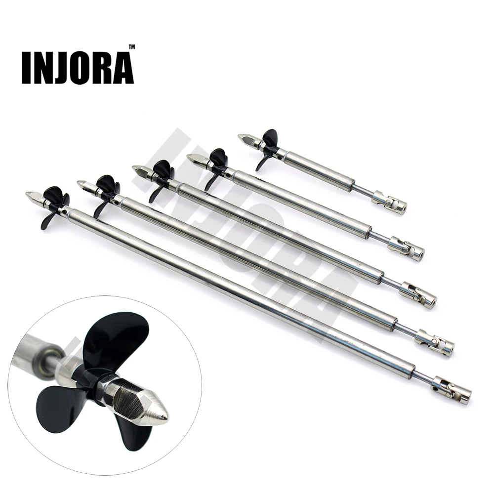 

INJORA RC Model Boat 4mm Ship Shaft Drive Shaft+Universal Joint+3 Blades Propeller +Stainless Steel Shaft Sleeve+Gasket/set