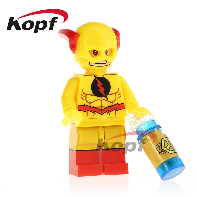 

20Pcs XH 753 Super Heroes Building Blocks Reverse -flash The Flash Cyborg Batman Luthor Bricks Collection For Children Gift Toys