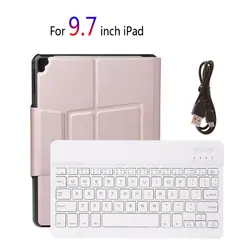 Новый складной Беспроводной Bluetooth клавиатура Folio складной Bluetooth 3,0 клавиатура чехол для iPad Pro 9,7 "/Air 1/2 г. Лидер продаж