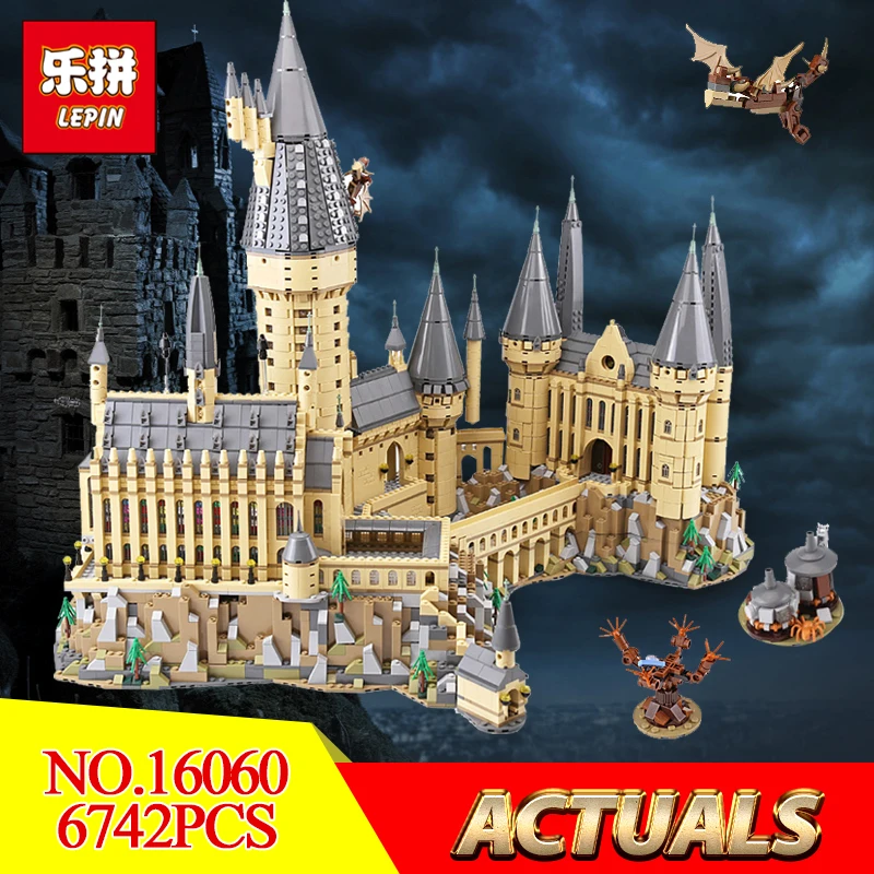 

2018 Lepin 16060 Compatible Legoing 71043 Harry Magic Potter Hogwarts Castle Building Blocks Bricks Educational Toys Funny Model