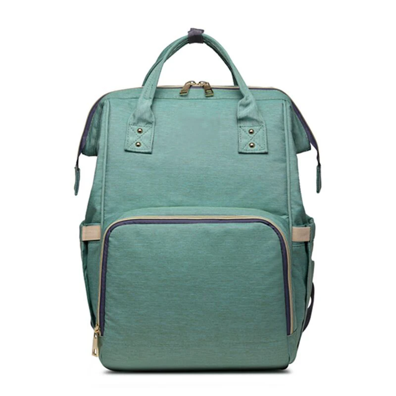 MOONBIFFY, модная сумка для подгузников для мам и мам, Большая вместительная детская сумка, рюкзак для путешествий, дизайнерская сумка для ухода за ребенком - Цвет: Green